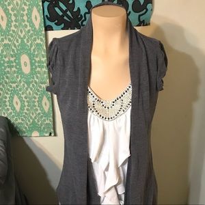 One piece short sleeve sweater set